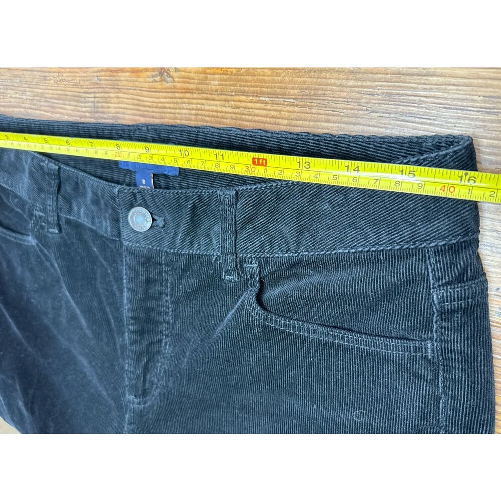 Talbots Womens Sz 8 Heritage Corduroy Jeans Pants Black Mid Rise Straight Leg - Picture 7 of 8